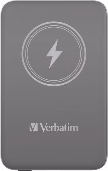 VERBATIM Powerbanka Charge 'n' Go, Magnetická, 10000 mAh, USB-C, Šedá