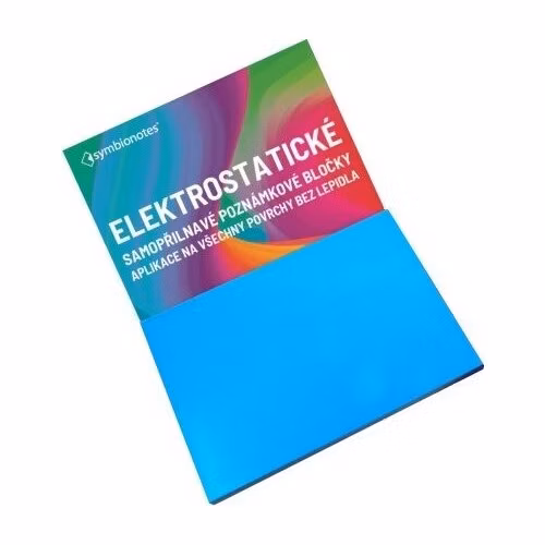 SYMBIO elektrostatické poznámkové bločky Symbionotes/ 70x100 mm/ modré/ 100 pack