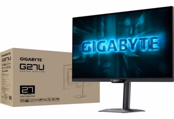 GIGABYTE G27U GAMING Monitor 27" UHD 3840x2160, IPS, 160Hz (320Hz FHD Dual Mode), 2xHDMI 2.1, DP POŠKODENÝ OBAL