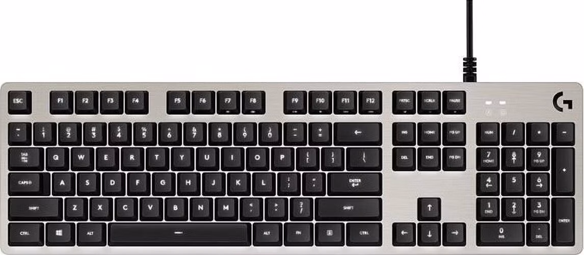 Logitech herní klávesnice G413/ mechanická/ Romer-G/ USB/ US layout/ Stříbrná