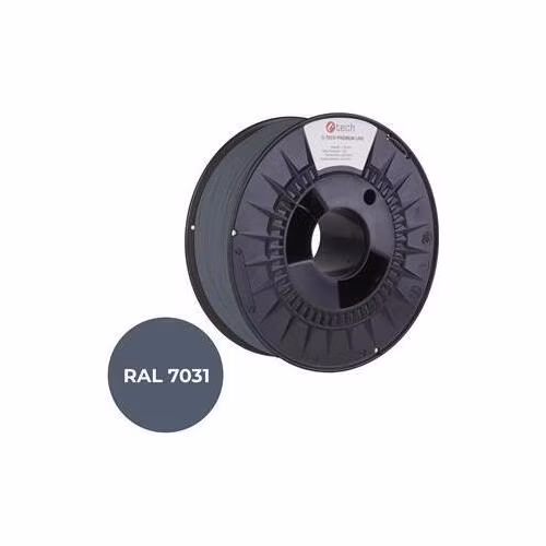 C-TECH tisková struna PREMIUM LINE ( filament ) , PETG, šedomodrá, RAL7031, 1,75mm, 1kg