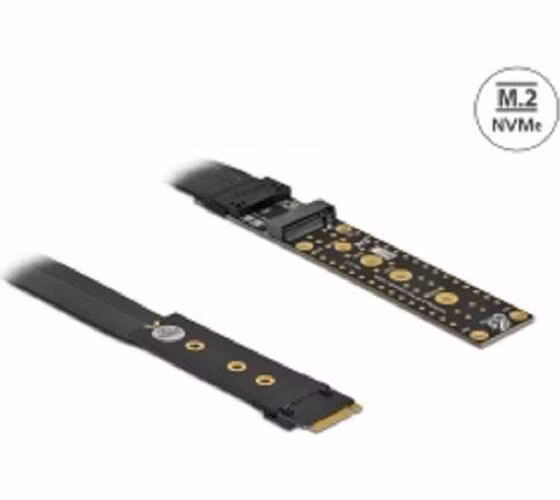 Delock Riser Card M.2 klíč M, prodlužovací, NVMe, s kabelem délky 20 cm