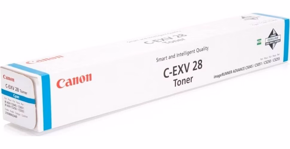 Canon originální TONER CEXV28 CYAN IR Advance C5045/5051/5250/5255 38 000 stran A4 (5%)