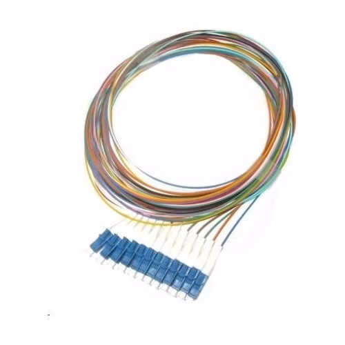 Pigtail SM 9/125, OS2, konektor LC, LS0H, 1 m - sada 12 ks