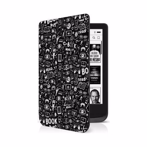 CONNECT IT Doodle pouzdro pro PocketBook 616/618/627/628/632, DOODLE ČERNÉ