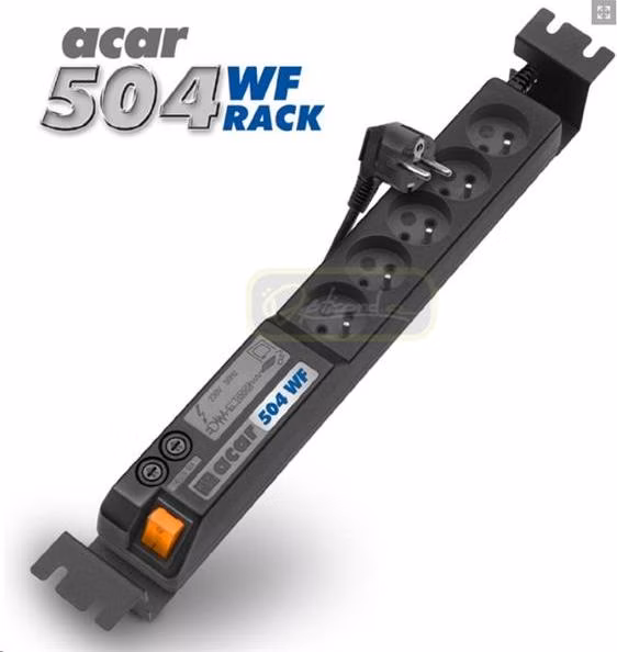 OCRACK ACAR 19" napájecí panel 504WF/3m 5x220VBK