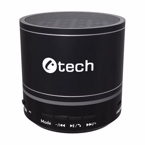C-TECH reproduktor SPK-08B, bluetooth, baterie, USB-C, černý