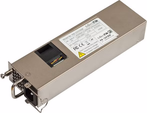 MikroTik Náhradní Hot Swap zdroj pro CCR1072-1G-8S/CCR2216-1G-12XS-2XQ a CRS518-16XS-2XQ-RM, 12V, 150W