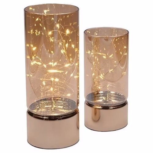 Solight sada dvou vánočních LED světélek, 15/20cm, 30x LED, AA baterie