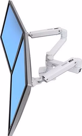 ERGOTRON LX Dual Side-by-Side Arm, stolní ramena pro 2 lcd. max. 27", flexibilní , bílé