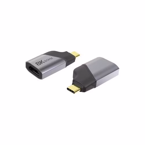 PremiumCord Adaptér USB-C na HDMI rozlišení obrazu 8K@60Hz,4K@144Hz Aluminium