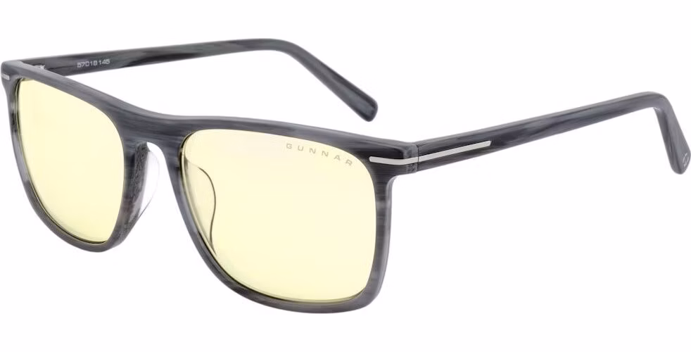 GUNNAR kancelářske/herní brýle HAYWARD TEAK jantarová skla BLF 65 GUNNAR focus