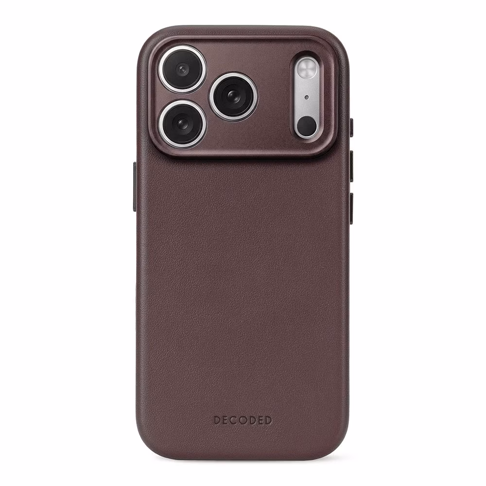 Decoded kryt Leather Case Magsafe pre iPhone 18 Pro Max - Chocolate Brown