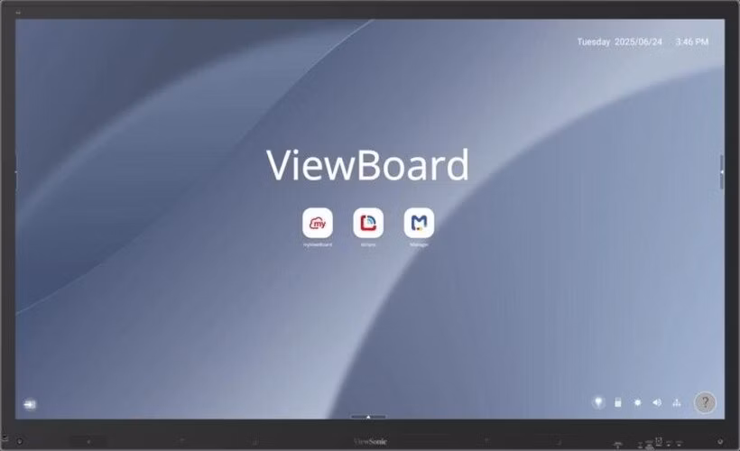 ViewSonic Flat Touch Display IFP6563-1C/65" 4K UHD,50 multi-point PCAP,9H,450nits, 16G RAM/128G,HDMI,DP,USB,RJ45, RS232