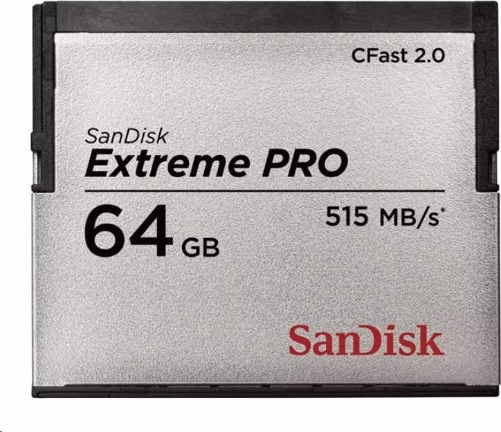 SanDisk CFAST 2.0 64GB Extreme Pro (515 MB/s)