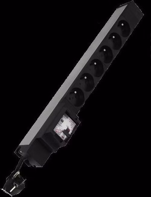 Legrand napájecí blok PDU do racku 6x 230V s proudovou ochranou 1U