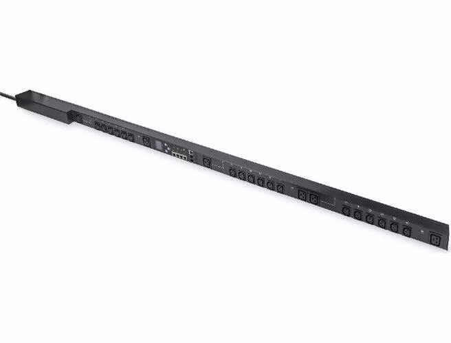 Digitus Smart PDU Spínané a monitorované zásuvky, vertikální 18xC13&amp;6xC19, 3m, IEC60309 16A zástrčka