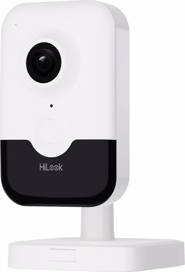 HiLook powered by Hikvision IP kamera IPC-C340HA-D/W(W)/ vnútorná, cube, 4Mpx, 1/3" CMOS, f=2,8mm, H.265, IR aĹľ 10m, mi