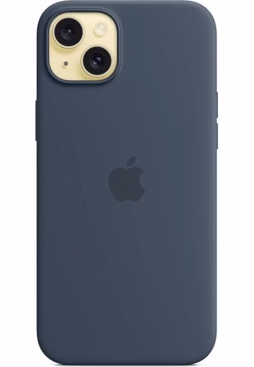 iPhone 15 Plus Silicone Case with MagSafe - Storm Blue