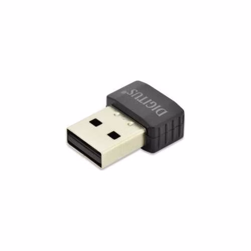 DIGITUS Mini Bezdrátový 11AC USB 2.0 adaptér, 433 Mbp, 2,4 / 5GHz dual band, Realtek RTL8811AU 1T1R 8,5 x 16,4 x 22 mm