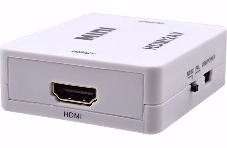 XtendLan Převodník HDMI na kompozitní video a audio, PAL/NTSC, HDMI do 1920x1080, výstup volitelný přepínačem
