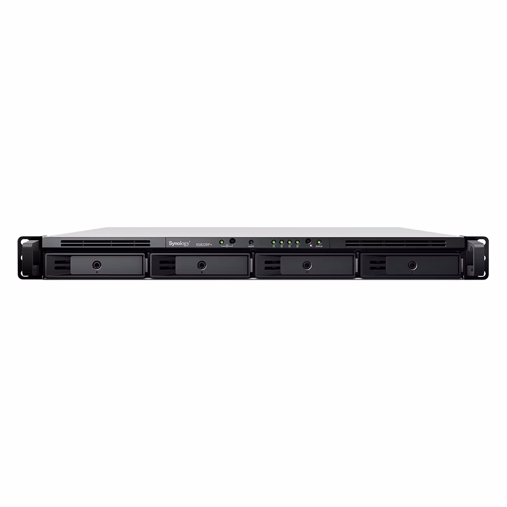 Synology™   RackStation RS822RP+    (4x HDD ; 4jadro CPU; 2(32)GB RAM;  4xGLAN; 2x USB3.2Gen1, redundatní zdroj)