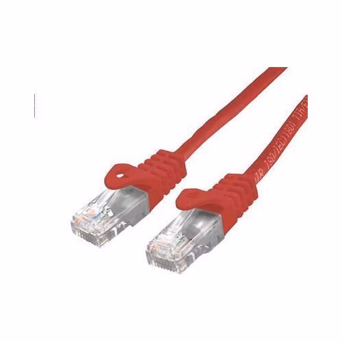 C-TECH Kabel patchcord Cat6, UTP, červený, 0,5m