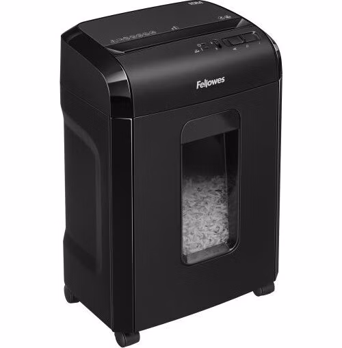 FELLOWES skartovač 10 M/ křížový řez 2x12mm/ objem koše 19 l/ stupeň utajení P-5 (tajné)/ černý