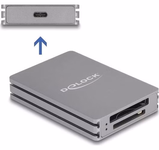 Delock USB Type-C™ čtečka karet pro paměťové karty SD a CFexpress typu B