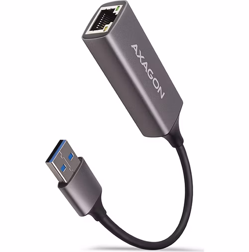 AXAGON ADE-TR, USB-A 3.2 Gen 1 - Gigabitová sieťová karta Ethernet, automatická inštalácia, titánovo šedá