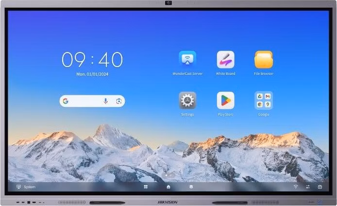 HIKVISION interaktivní dotykový panel 98", 4K, 50points ,Android 13 ,8+128GB,8 MP camera,8 microphone arrays,Google apps