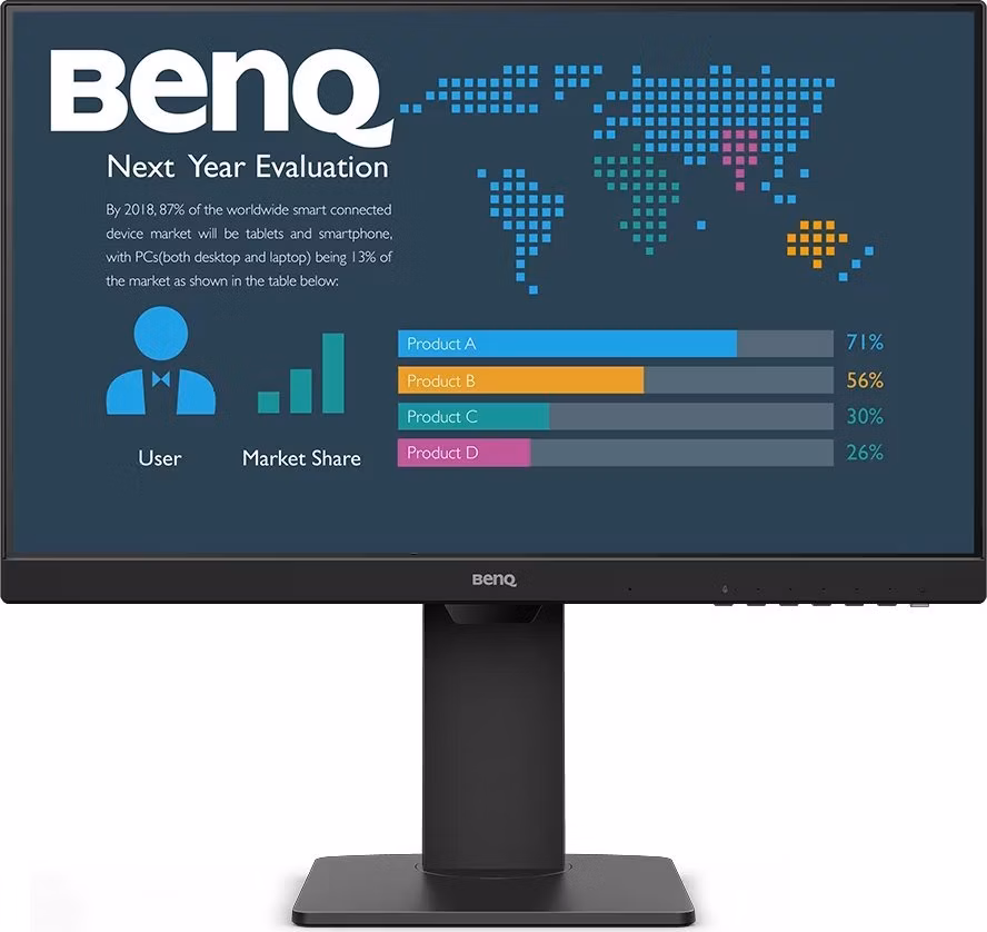 BENQ 24" LED BL2486TC/ 1920x1080/ IPS panel/ 1300:1/ 5ms/ HDMI/ DP/ USB-C/ Pivot/ audio/ černý