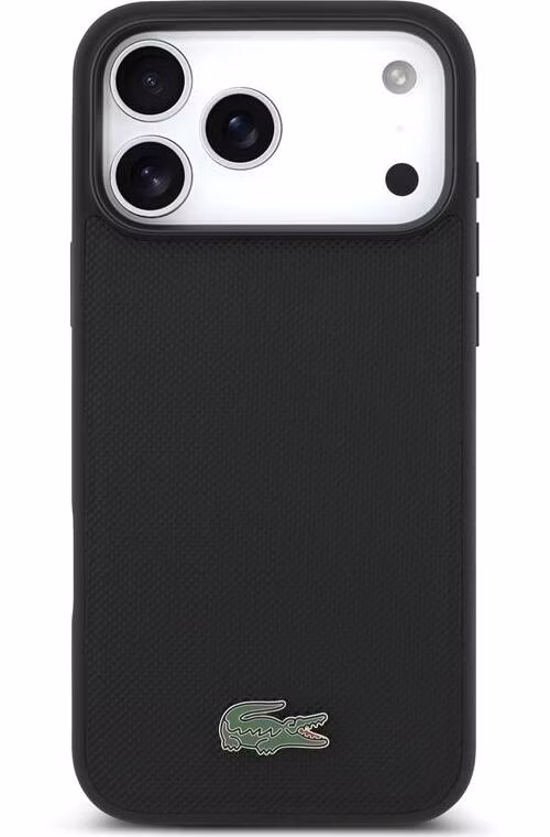 Lacoste Iconic Petit Pique MagSafe Kryt + Peňaženka iPhone 18 Pro čierny