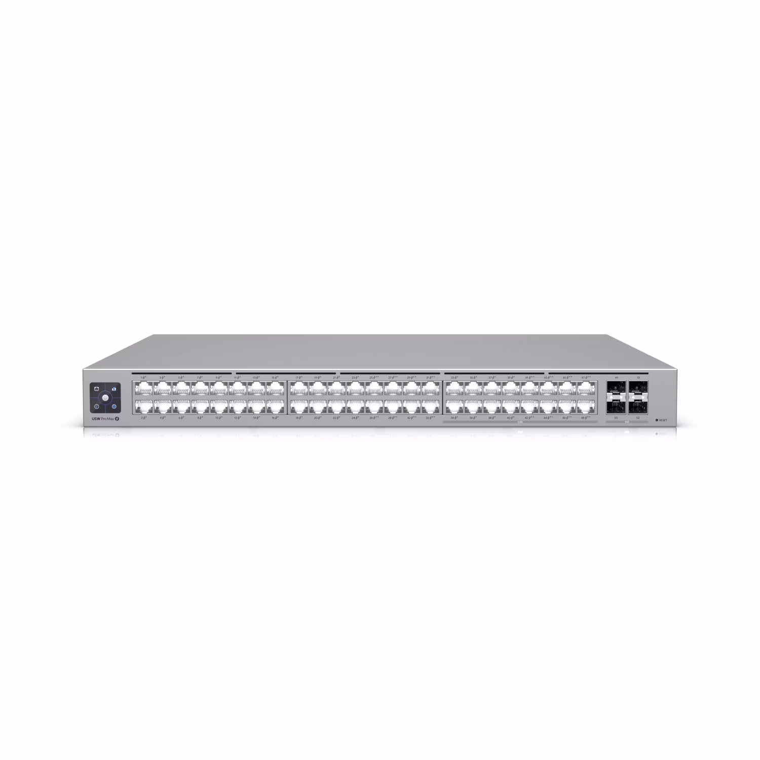Ubiquiti UniFi Switch Pro Max 48 PoE - 16x 2.5GbE, 32x GbE, 4x SFP+, Etherlighting, PoE+/PoE++ (PoE budget 720W)