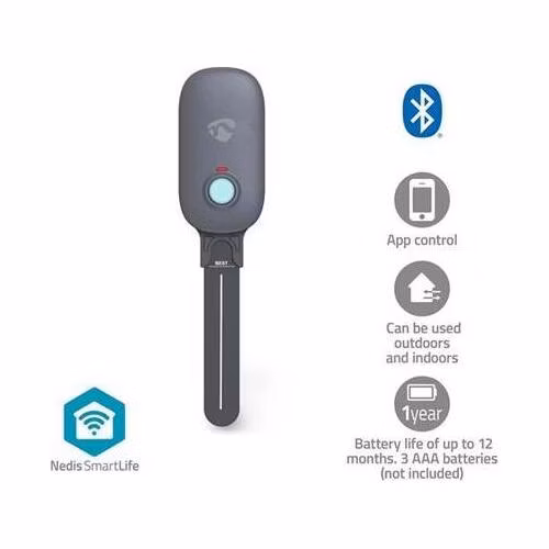 Nedis BTSM1GY- Měřič vlhkosti půdy SmartLife | Bluetooth® | Napájení z baterie | IP55 | 0 - 100 % | Android™ / IOS