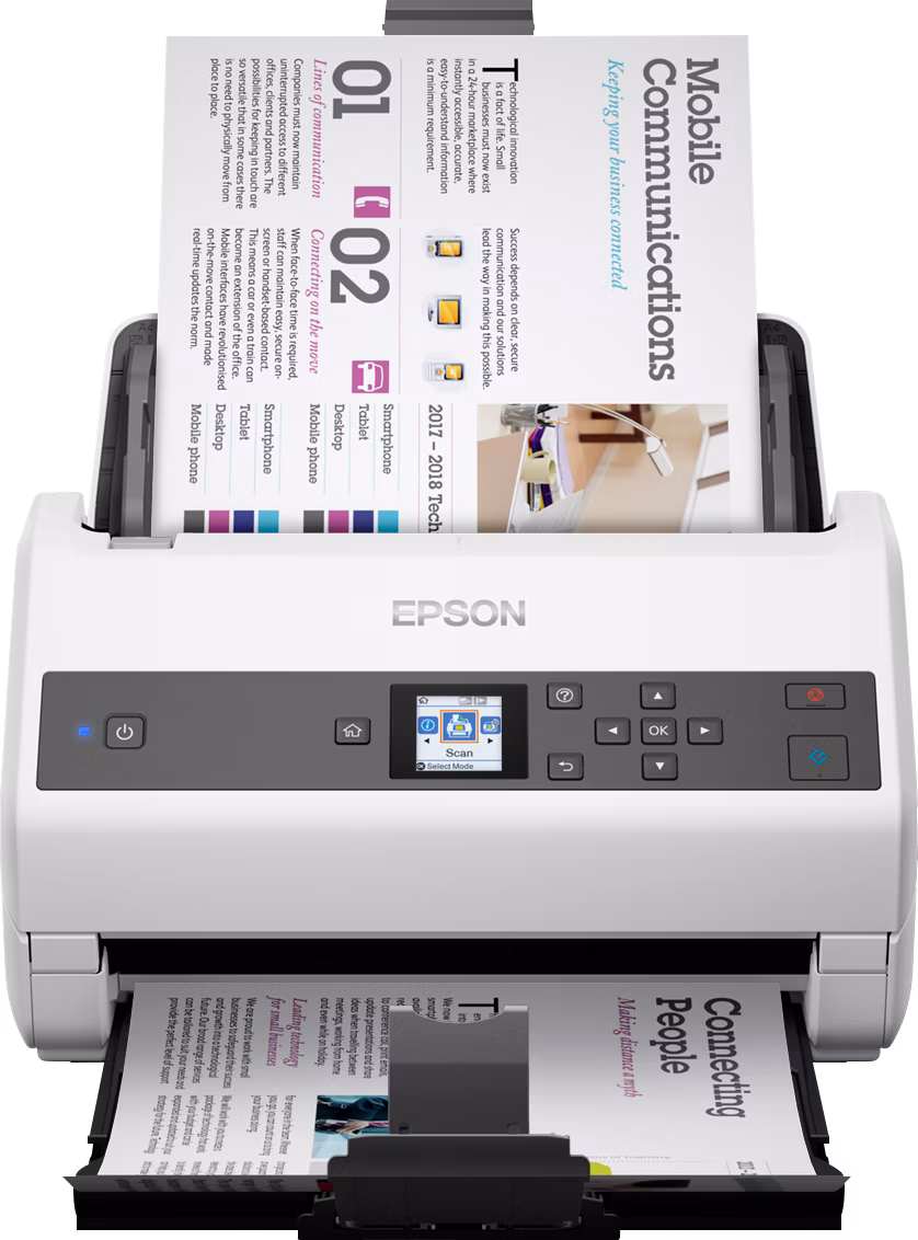 Skener EPSON WorkForce DS-870, A4, 600x600 dpi, obojstranný, USB 3.0, 3 roky záruka po reg.