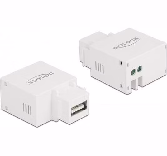 Delock Keystone Modul s nabíjecím portem USB A, 2.1 A, bílá