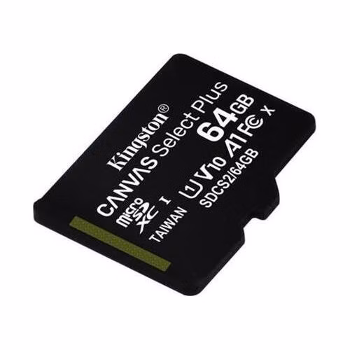 KINGSTON 64 microSDXC 100MB/s Read, UHS-I Speed Class, U1, V10, A1 (64GB) - bez adaptéru