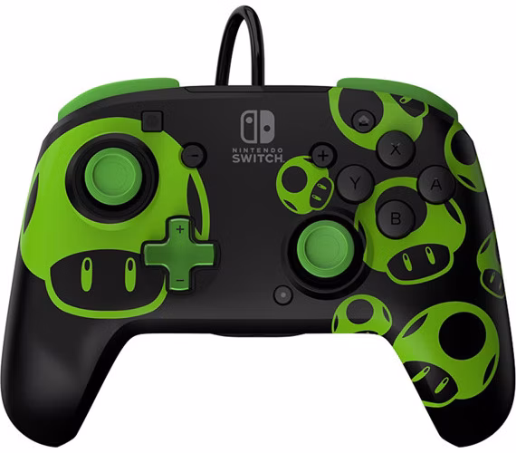 PDP Rematch Wired Controller 1Up Glow in The Dark for Nintendo Switch [500-134-GID]