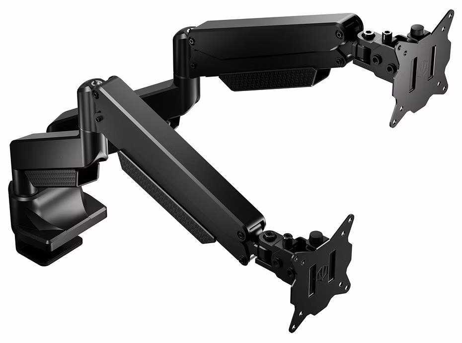Endorfy držák monitorů Atlas GS Pro Double / 2 monitory max. 16 kg a 34"/42" / pivot / VESA / plynová pružina /