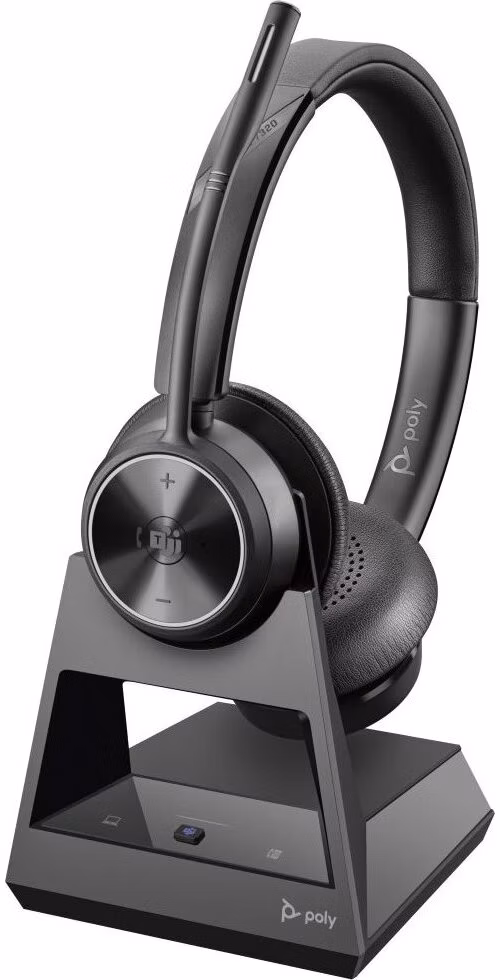 Poly Savi 7320-M Office Stereo DECT 1880-1900 MHz Headset EMEA - INTL English Loc Euro plug