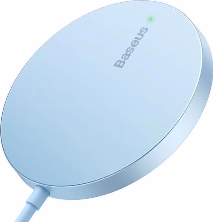 Baseus bezdrátová nabíječka do sítě Simple Mini3 15W USB-C modrá