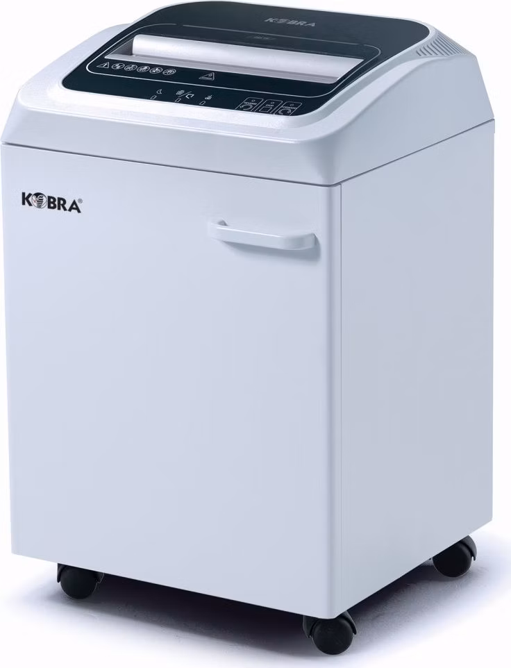 KOBRA skartovač 245 TS C4/ příčný řez 3,9 x 40 mm/ A4/ kapacita 23 listů/ objem 40l/ automat. mazání/ stupeň utajení P4