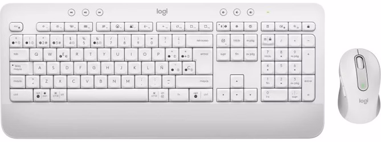 Logitech klávesnice s myší Wireless MK650 Signature - bezdrátová/Logitech bolt/Bluetooth/ CZ/SK/OFFWHITE