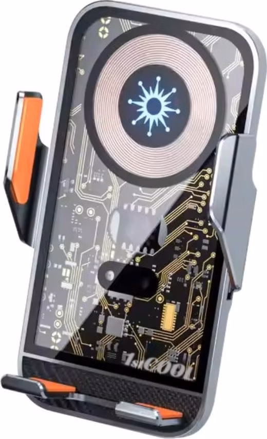 1stCOOL QI bezdrôtová auto nabíjačka, Smart automatic, Transparent, 15W