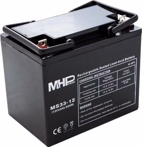 Pb akumulátor MHPower VRLA AGM 12V/33Ah (MS33-12)