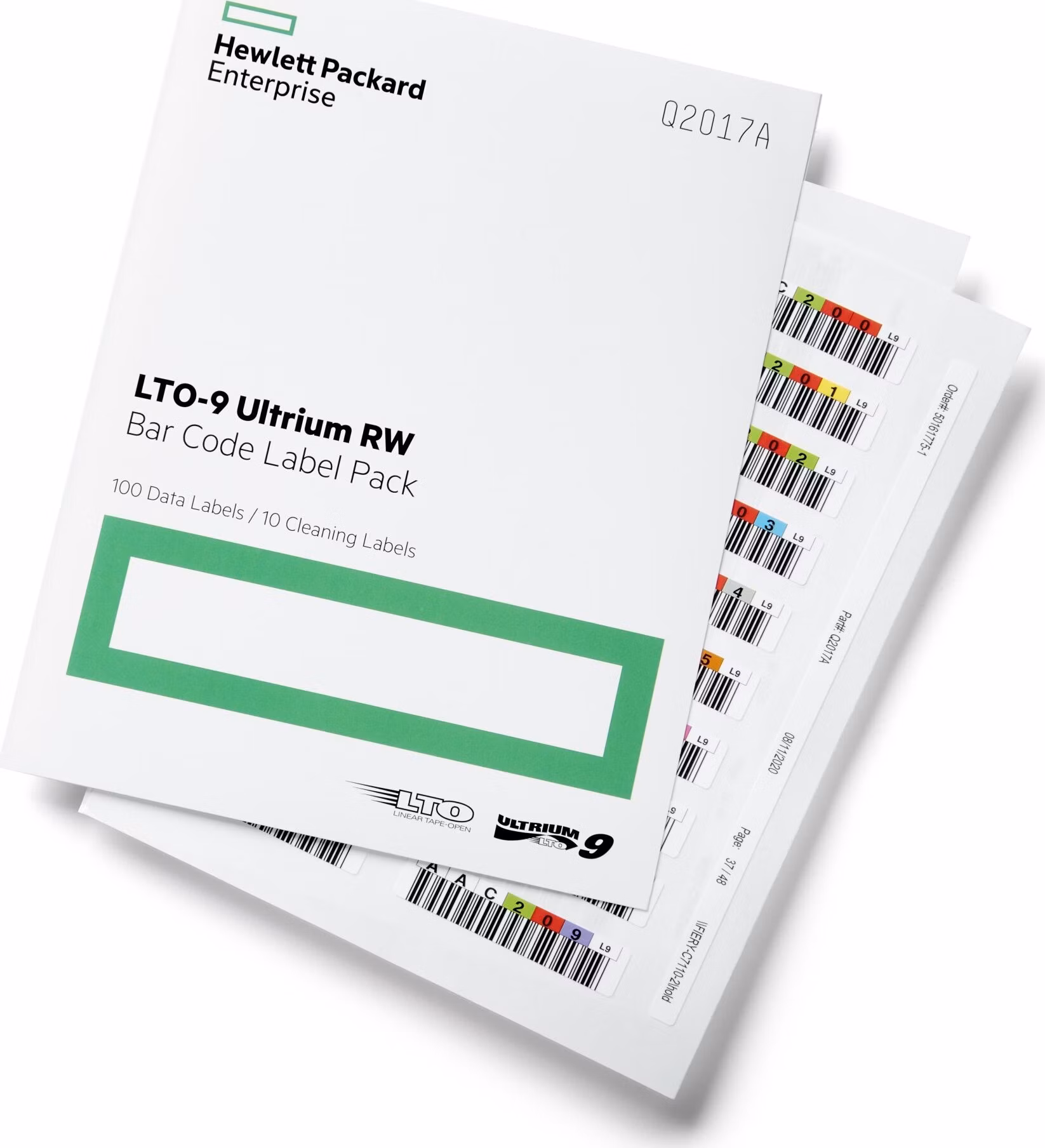 HPE LTO-9 Ultrium RW Bar Code Label Pack