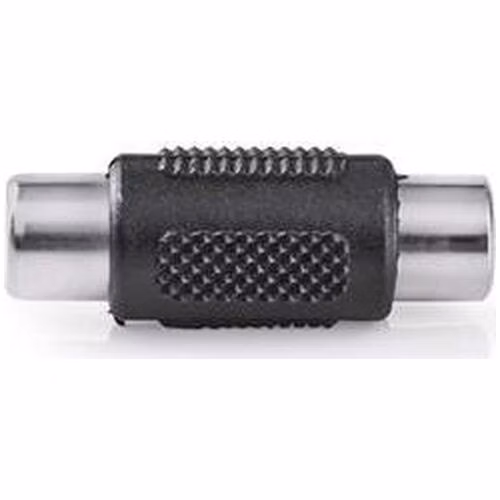 Nedis CAGB24950BK - Monofonní audioadaptér | RCA Zásuvka - RCA Zásuvka | Černá barva