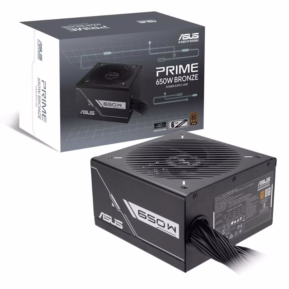 ASUS zdroj Prime 650W Bronze, 135mm, 80 Plus Bronze