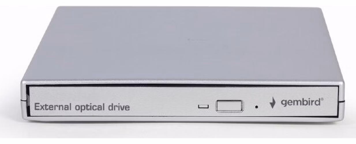 GEMBIRD externí mechanika DVD, USB 2.0, stříbrná